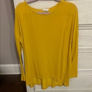 Love Riche Mustard Long Sleeve Top
